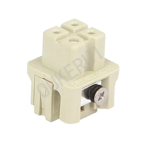 3 Pin 10A 230/400V Gravis Officium Connector Male Insert